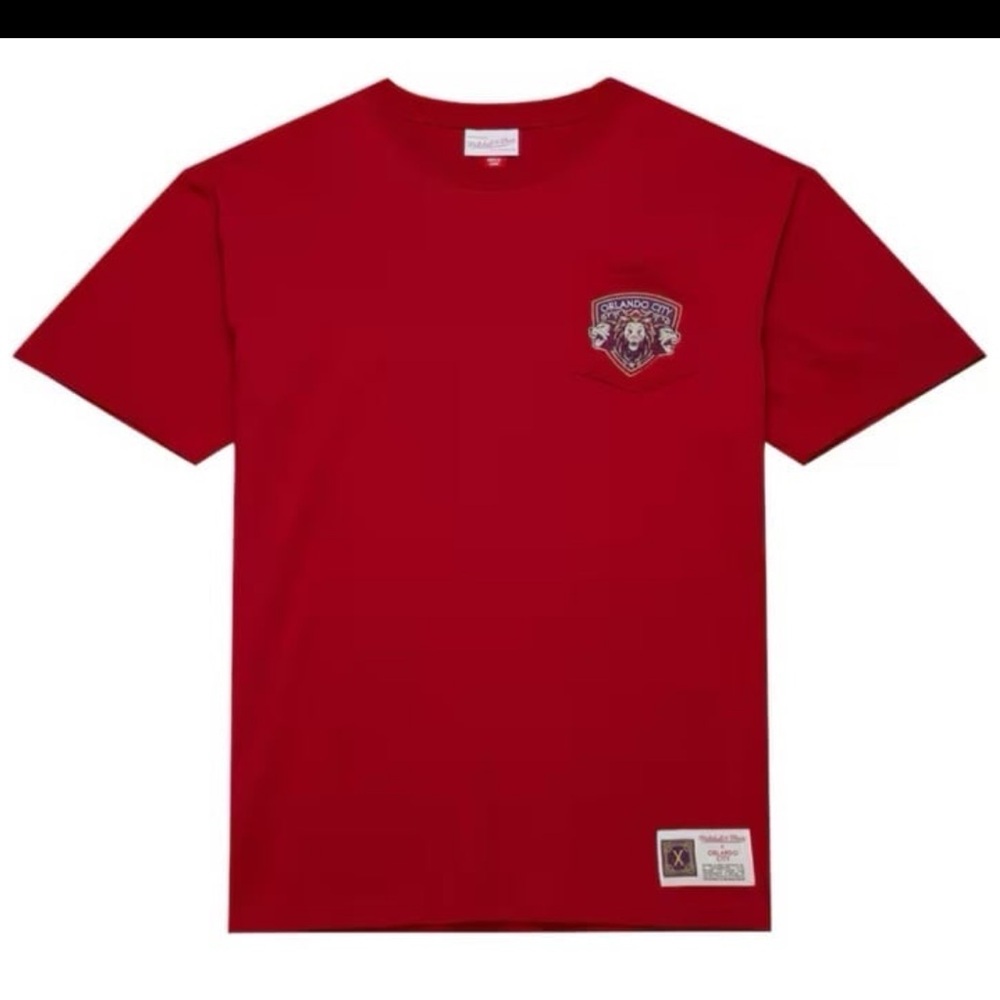 Orlando City SC Mitchell & Ness 10th Anniversary Premium Pocket T-Shirt size 2XL